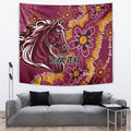 Personalised Broncos NAIDOC Week 2024 Tapestry Aboriginal Fire Burning Sparks
