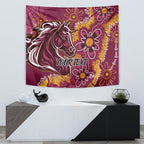 Personalised Broncos NAIDOC Week 2024 Tapestry Aboriginal Fire Burning Sparks