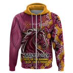 Personalised Broncos NAIDOC Week 2024 Zip Hoodie Aboriginal Fire Burning Sparks