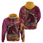 Personalised Broncos NAIDOC Week 2024 Zip Hoodie Aboriginal Fire Burning Sparks