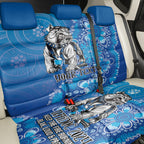 Personalised Bulldogs NAIDOC Week 2024 Back Car Seat Cover Aboriginal Fire Burning Sparks