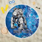 Personalised Bulldogs NAIDOC Week 2024 Beach Blanket Aboriginal Fire Burning Sparks