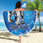 Personalised Bulldogs NAIDOC Week 2024 Beach Blanket Aboriginal Fire Burning Sparks