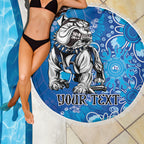 Personalised Bulldogs NAIDOC Week 2024 Beach Blanket Aboriginal Fire Burning Sparks