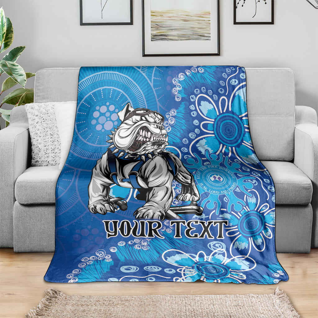 Personalised Bulldogs NAIDOC Week 2024 Blanket Aboriginal Fire Burning Sparks