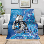 Personalised Bulldogs NAIDOC Week 2024 Blanket Aboriginal Fire Burning Sparks