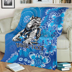 Personalised Bulldogs NAIDOC Week 2024 Blanket Aboriginal Fire Burning Sparks