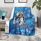 Personalised Bulldogs NAIDOC Week 2024 Blanket Aboriginal Fire Burning Sparks