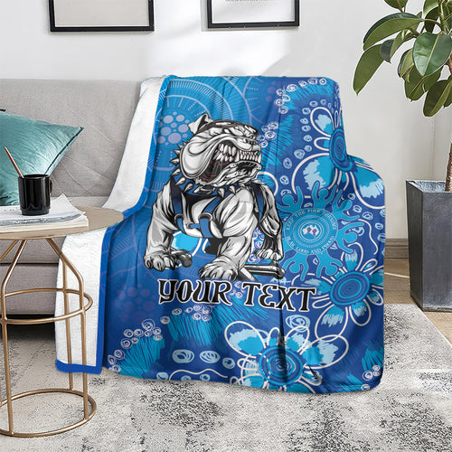 Personalised Bulldogs NAIDOC Week 2024 Blanket Aboriginal Fire Burning Sparks