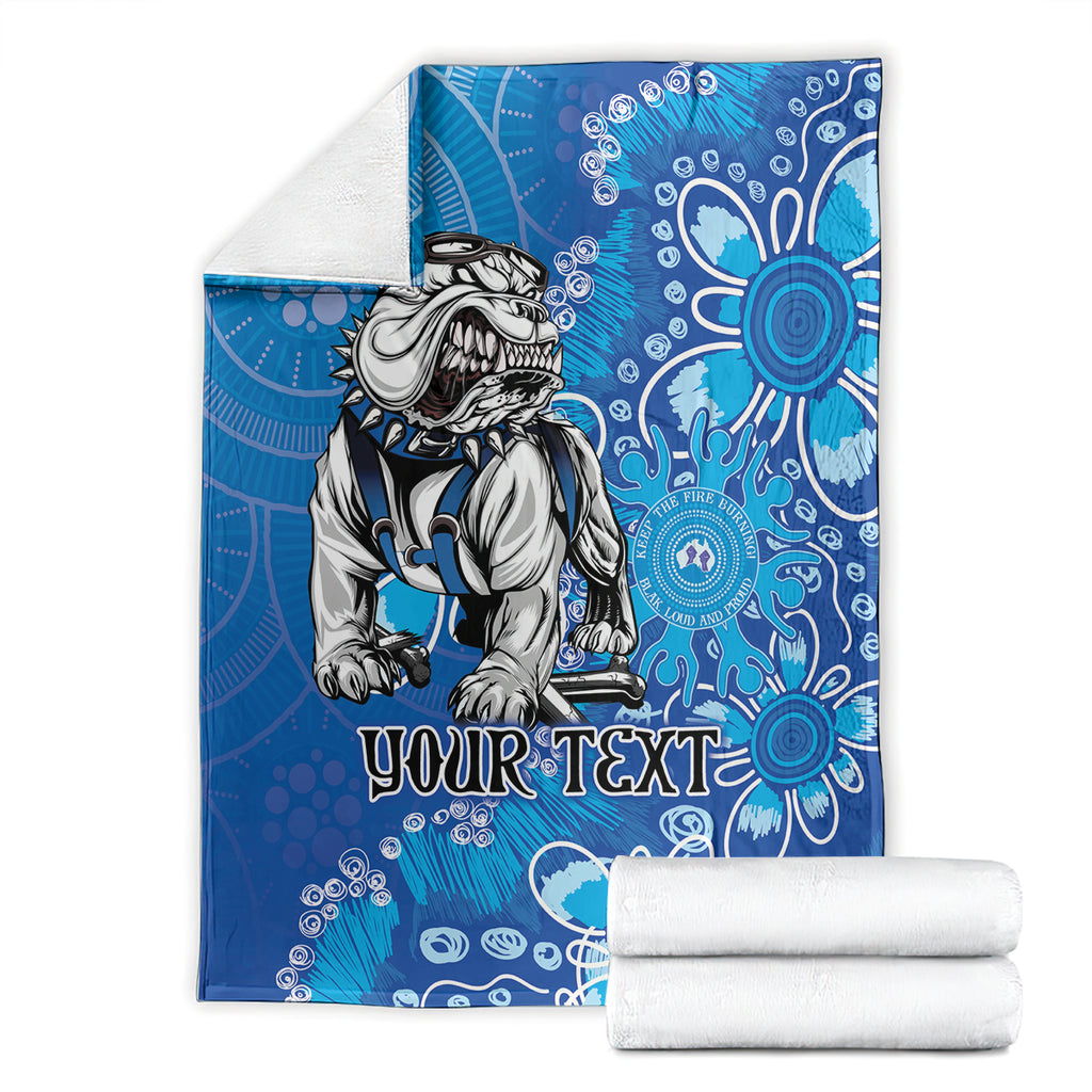 Personalised Bulldogs NAIDOC Week 2024 Blanket Aboriginal Fire Burning Sparks