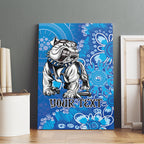 Personalised Bulldogs NAIDOC Week 2024 Canvas Wall Art Aboriginal Fire Burning Sparks