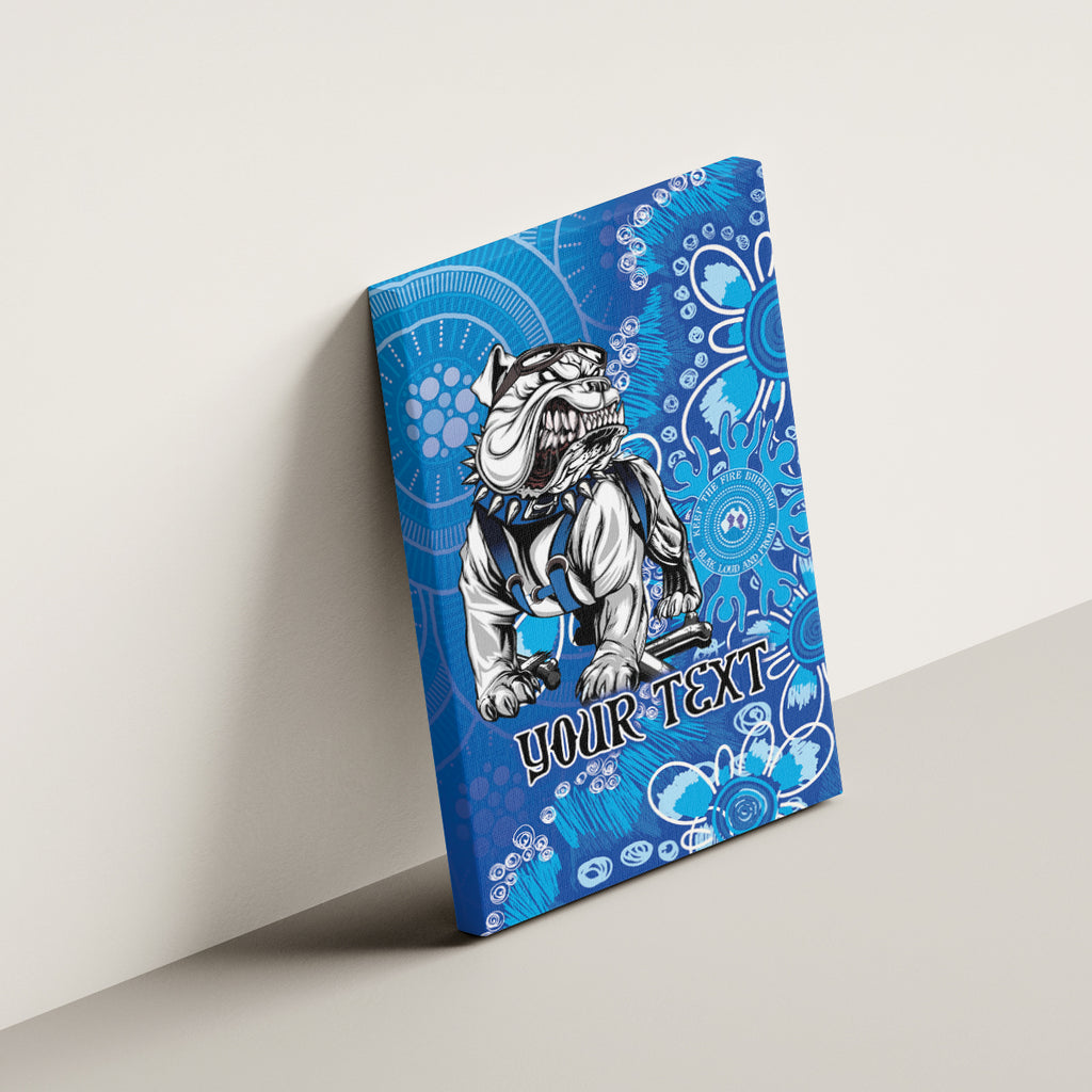 Personalised Bulldogs NAIDOC Week 2024 Canvas Wall Art Aboriginal Fire Burning Sparks