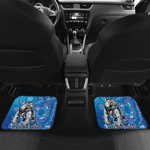 Personalised Bulldogs NAIDOC Week 2024 Car Mats Aboriginal Fire Burning Sparks