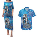 Personalised Bulldogs NAIDOC Week 2024 Couples Matching Puletasi and Hawaiian Shirt Aboriginal Fire Burning Sparks