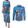 Personalised Bulldogs NAIDOC Week 2024 Couples Matching Puletasi and Long Sleeve Button Shirt Aboriginal Fire Burning Sparks