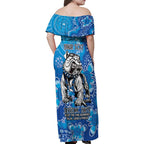 Personalised Bulldogs NAIDOC Week 2024 Family Matching Off Shoulder Maxi Dress and Hawaiian Shirt Aboriginal Fire Burning Sparks