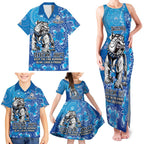 Personalised Bulldogs NAIDOC Week 2024 Family Matching Tank Maxi Dress and Hawaiian Shirt Aboriginal Fire Burning Sparks