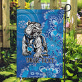 Personalised Bulldogs NAIDOC Week 2024 Garden Flag Aboriginal Fire Burning Sparks