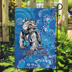 Personalised Bulldogs NAIDOC Week 2024 Garden Flag Aboriginal Fire Burning Sparks