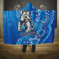 Personalised Bulldogs NAIDOC Week 2024 Hooded Blanket Aboriginal Fire Burning Sparks