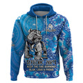 Personalised Bulldogs NAIDOC Week 2024 Hoodie Aboriginal Fire Burning Sparks