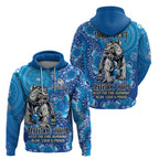 Personalised Bulldogs NAIDOC Week 2024 Hoodie Aboriginal Fire Burning Sparks