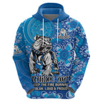 Personalised Bulldogs NAIDOC Week 2024 Hoodie Aboriginal Fire Burning Sparks