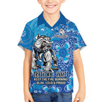 Personalised Bulldogs NAIDOC Week 2024 Kid Hawaiian Shirt Aboriginal Fire Burning Sparks