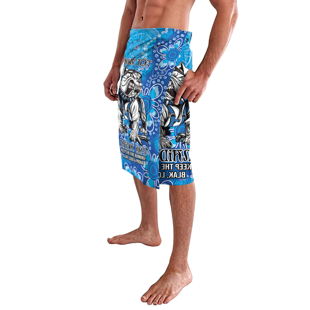 Personalised Bulldogs NAIDOC Week 2024 Lavalava Aboriginal Fire Burning Sparks