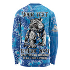 Personalised Bulldogs NAIDOC Week 2024 Long Sleeve Shirt Aboriginal Fire Burning Sparks