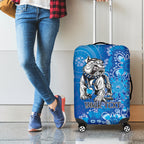 Personalised Bulldogs NAIDOC Week 2024 Luggage Cover Aboriginal Fire Burning Sparks