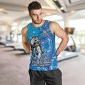 Personalised Bulldogs NAIDOC Week 2024 Men Tank Top Aboriginal Fire Burning Sparks