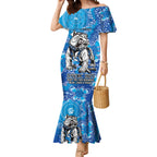 Personalised Bulldogs NAIDOC Week 2024 Mermaid Dress Aboriginal Fire Burning Sparks
