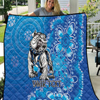 Personalised Bulldogs NAIDOC Week 2024 Quilt Aboriginal Fire Burning Sparks