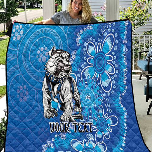 Personalised Bulldogs NAIDOC Week 2024 Quilt Aboriginal Fire Burning Sparks