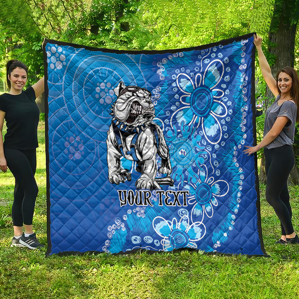 Personalised Bulldogs NAIDOC Week 2024 Quilt Aboriginal Fire Burning Sparks