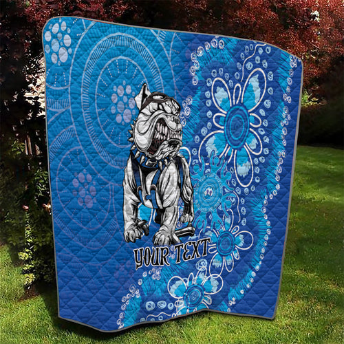 Personalised Bulldogs NAIDOC Week 2024 Quilt Aboriginal Fire Burning Sparks