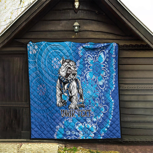 Personalised Bulldogs NAIDOC Week 2024 Quilt Aboriginal Fire Burning Sparks