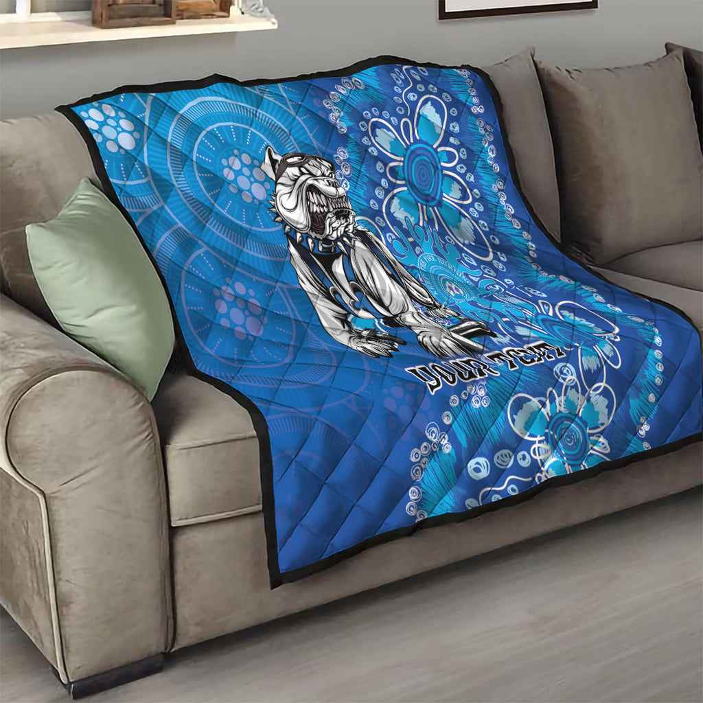 Personalised Bulldogs NAIDOC Week 2024 Quilt Aboriginal Fire Burning Sparks