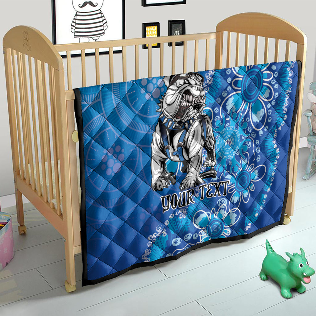 Personalised Bulldogs NAIDOC Week 2024 Quilt Aboriginal Fire Burning Sparks