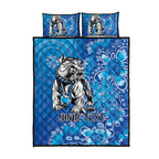 Personalised Bulldogs NAIDOC Week 2024 Quilt Bed Set Aboriginal Fire Burning Sparks