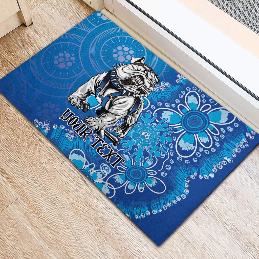 Personalised Bulldogs NAIDOC Week 2024 Rubber Doormat Aboriginal Fire Burning Sparks