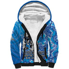 Personalised Bulldogs NAIDOC Week 2024 Sherpa Hoodie Aboriginal Fire Burning Sparks