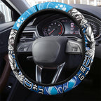Bulldogs NAIDOC Week 2024 Steering Wheel Cover Aboriginal Fire Burning Sparks