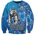Personalised Bulldogs NAIDOC Week 2024 Sweatshirt Aboriginal Fire Burning Sparks