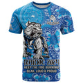 Personalised Bulldogs NAIDOC Week 2024 T Shirt Aboriginal Fire Burning Sparks