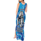 Personalised Bulldogs NAIDOC Week 2024 Tank Maxi Dress Aboriginal Fire Burning Sparks