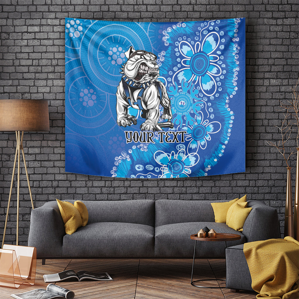 Personalised Bulldogs NAIDOC Week 2024 Tapestry Aboriginal Fire Burning Sparks