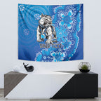 Personalised Bulldogs NAIDOC Week 2024 Tapestry Aboriginal Fire Burning Sparks