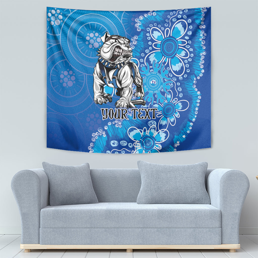 Personalised Bulldogs NAIDOC Week 2024 Tapestry Aboriginal Fire Burning Sparks